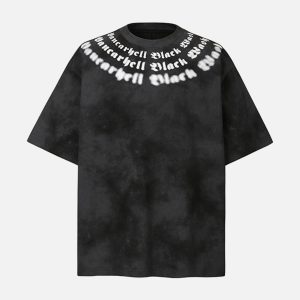 Concert Outfit Retro Gradient Crew Neck Shirt