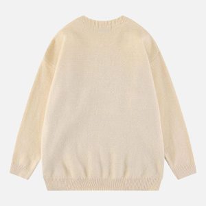 Concert Outfit Retro Gradient Crewneck Sweater