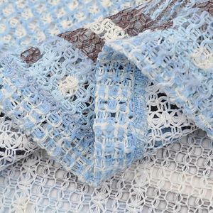 Concert Outfit Retro Gradient Striped Hollow POLO Shirt