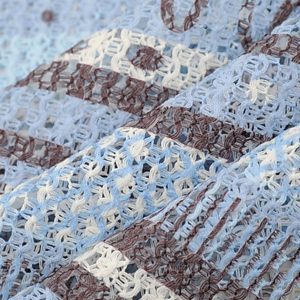 Concert Outfit Retro Gradient Striped Hollow POLO Shirt