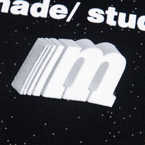 Concert Outfit Retro Heavy Starry Sky Print Font Design Short-Sleeved T-Shirt