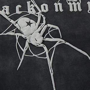 Concert Outfit Retro High Street Spider Pattern Foam T-Shirt