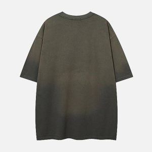 Concert Outfit Retro High Street Spider Pattern Foam T-Shirt