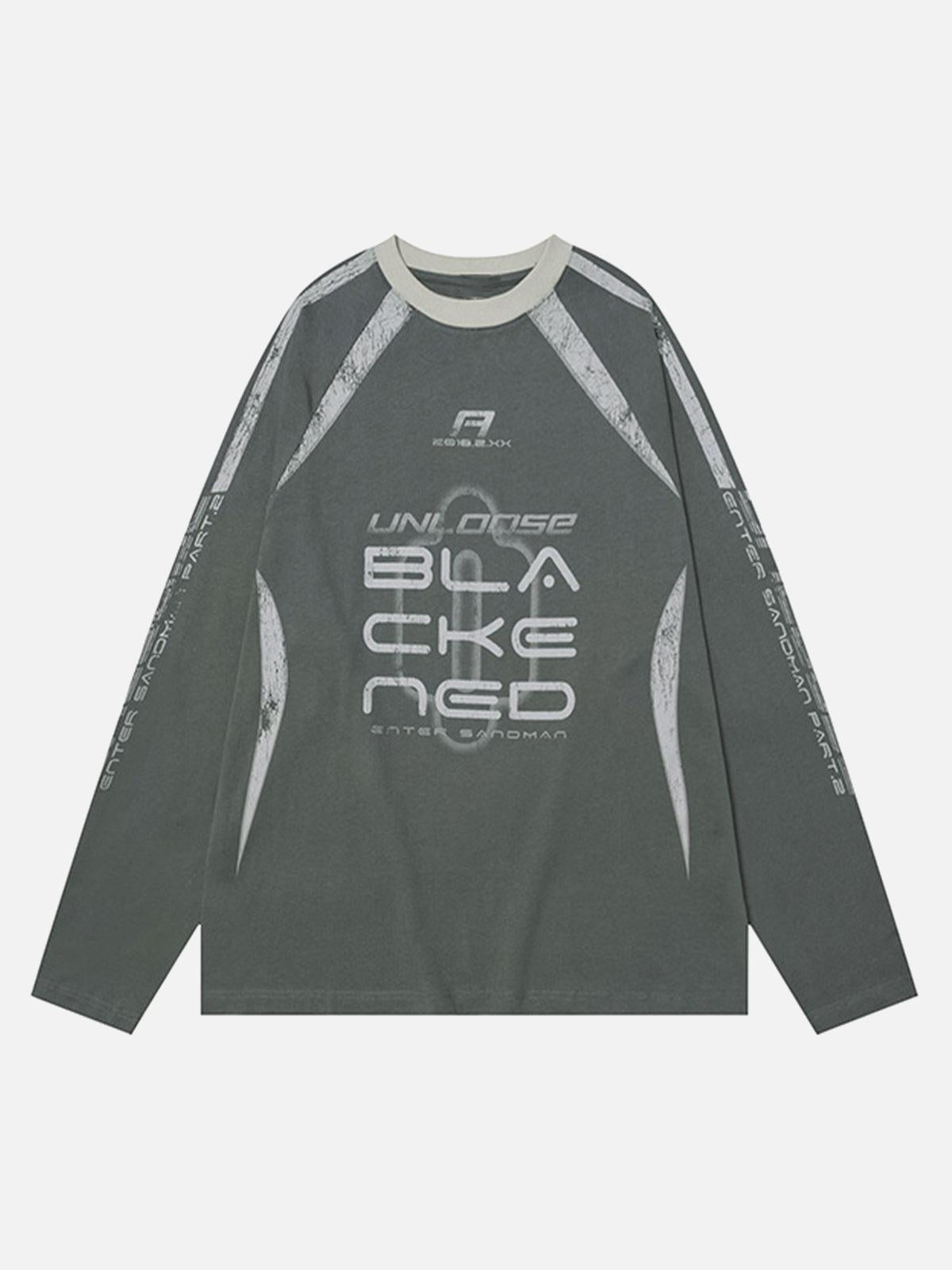 Concert Outfit Retro Jersey Oversized Long Sleeves T-Shirt Concert Outfit Retro Jersey Oversized Long Sleeves T-Shirt