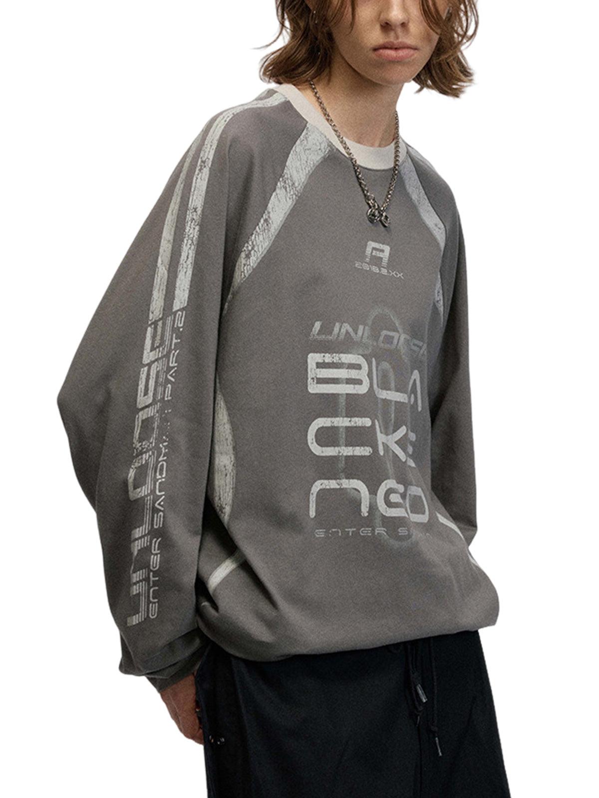 Concert Outfit Retro Jersey Oversized Long Sleeves T-Shirt Concert Outfit Retro Jersey Oversized Long Sleeves T-Shirt