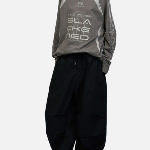 Concert Outfit Retro Jersey Oversized Long Sleeves T-Shirt