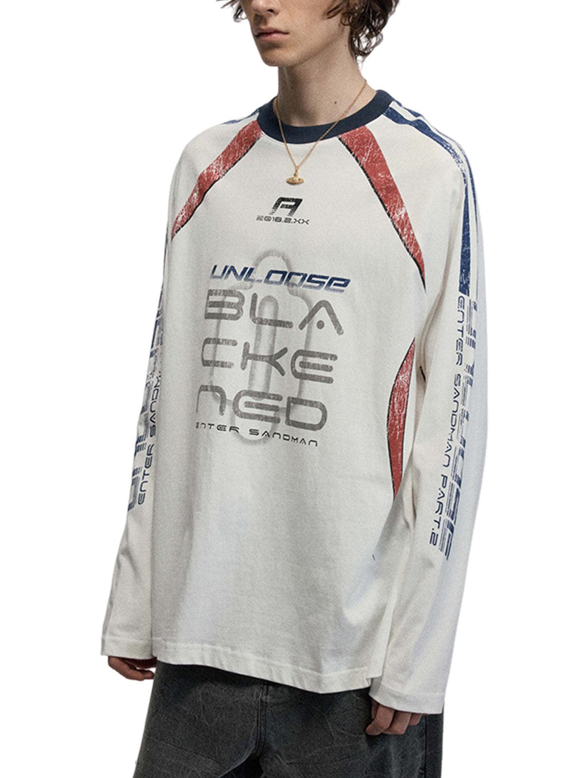 Concert Outfit Retro Jersey Oversized Long Sleeves T-Shirt Concert Outfit Retro Jersey Oversized Long Sleeves T-Shirt