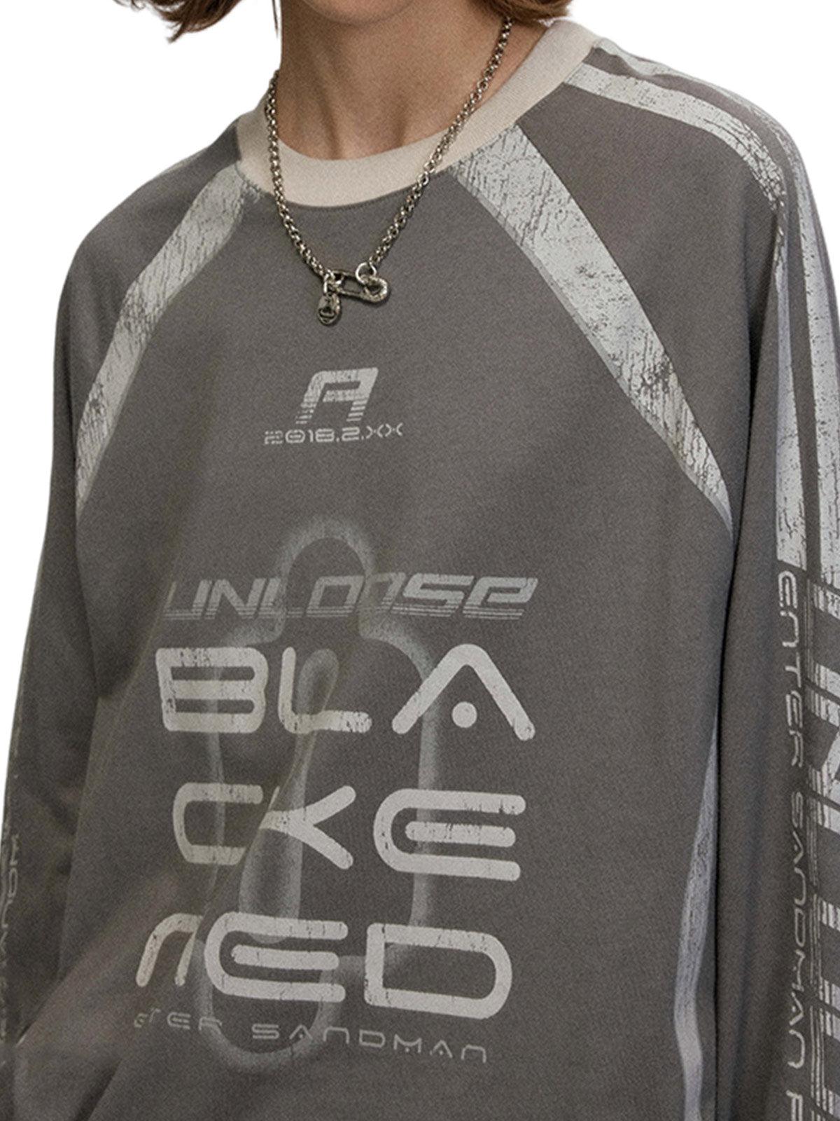 Concert Outfit Retro Jersey Oversized Long Sleeves T-Shirt Concert Outfit Retro Jersey Oversized Long Sleeves T-Shirt