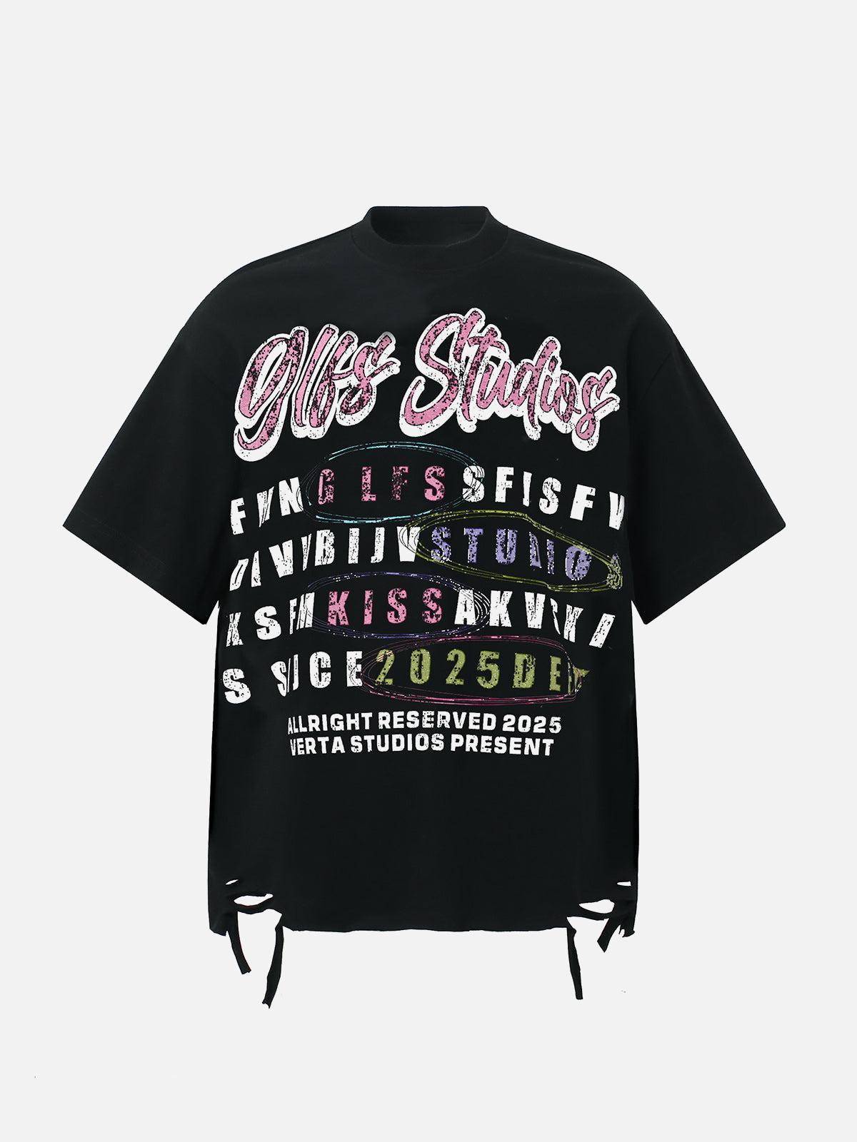 Concert Outfit Retro Letter Graphic T-Shirt Concert Outfit Retro Letter Graphic T-Shirt