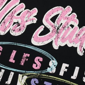 Concert Outfit Retro Letter Graphic T-Shirt