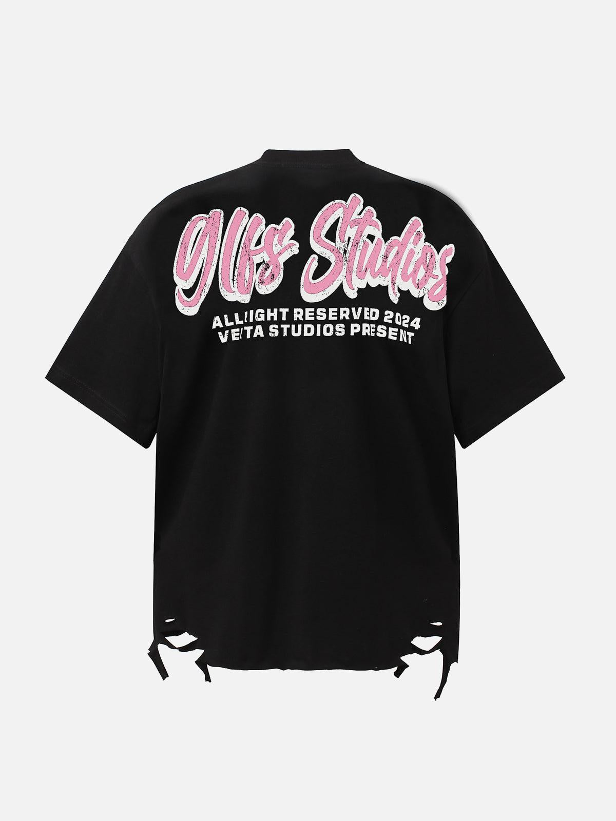 Concert Outfit Retro Letter Graphic T-Shirt Concert Outfit Retro Letter Graphic T-Shirt