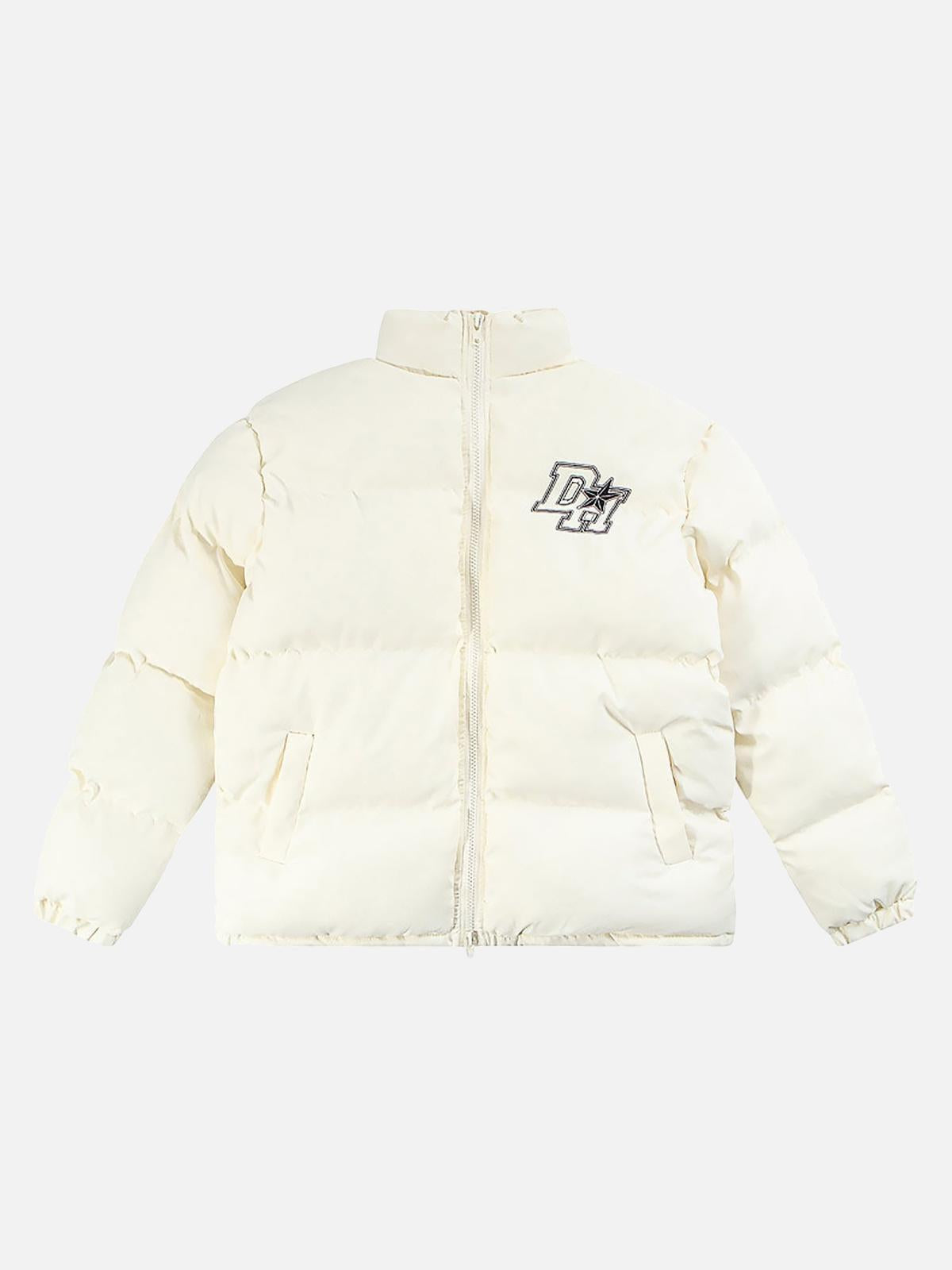 Concert Outfit Retro Letter Print Down Jacket Concert Outfit Retro Letter Print Down Jacket