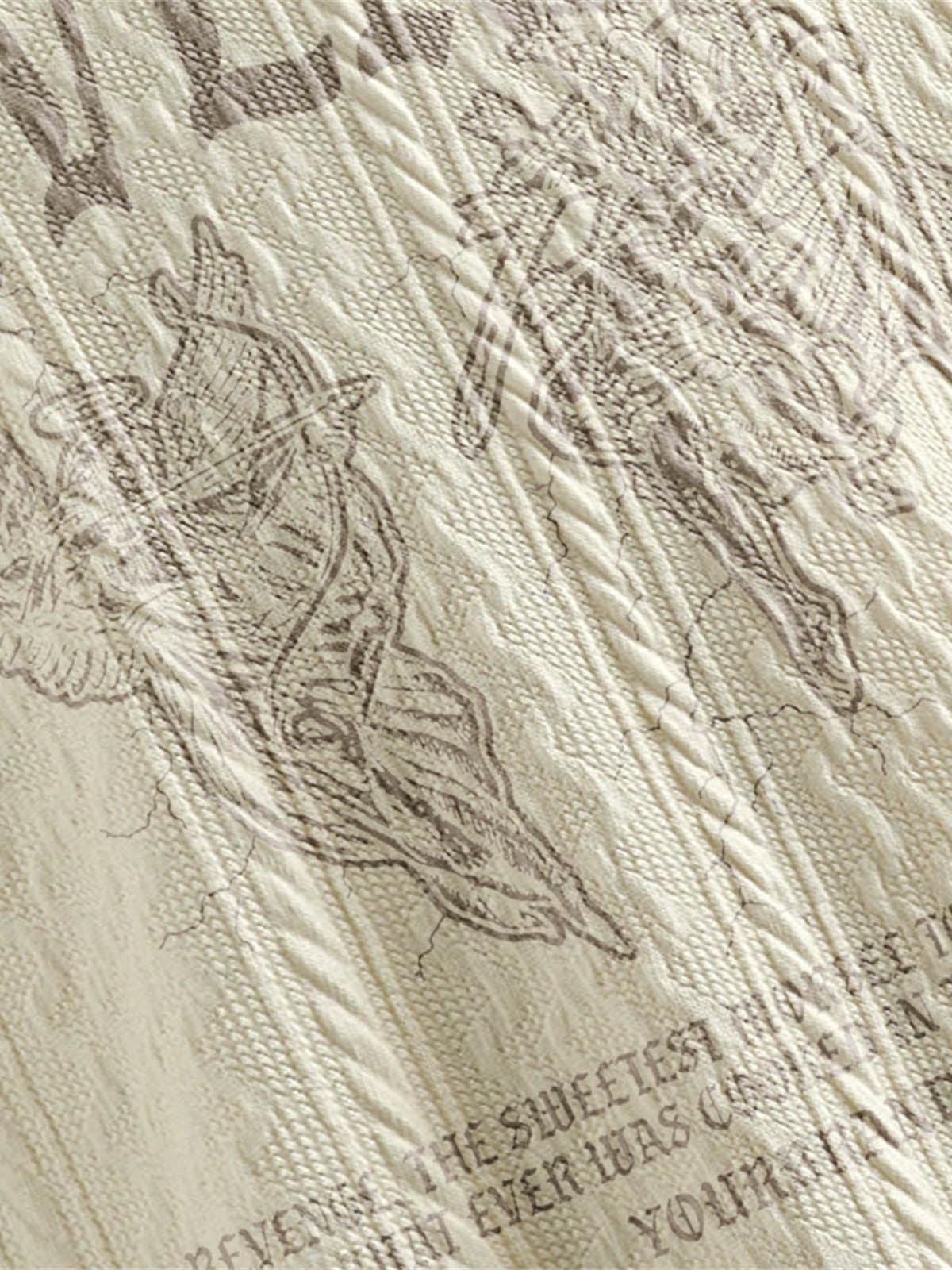 Concert Outfit Retro Letter Print Lapel Short Sleeve Polo Shirt Concert Outfit Retro Letter Print Lapel Short Sleeve Polo Shirt