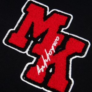 Concert Outfit Retro Motorcycle Style Heavy Patch Embroidered T-Shirt