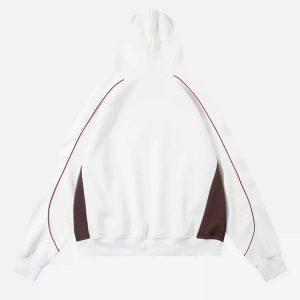 Concert Outfit Retro Patchwork Hip-Hop Hoodie
