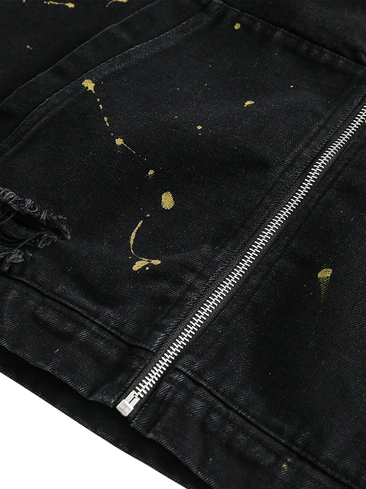 Concert Outfit Retro Patchwork Letter Denim Jacket Concert Outfit Retro Patchwork Letter Denim Jacket