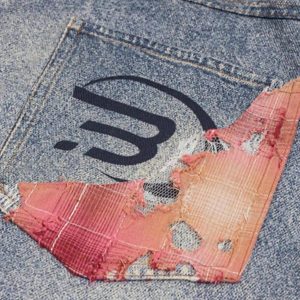 Concert Outfit Retro Patchwork Street Jeans