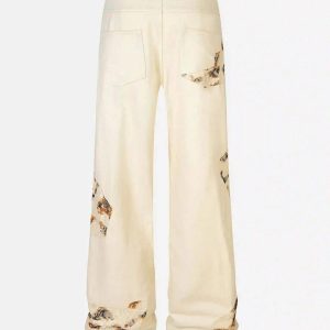 Concert Outfit Retro Patchwork Street Jeans