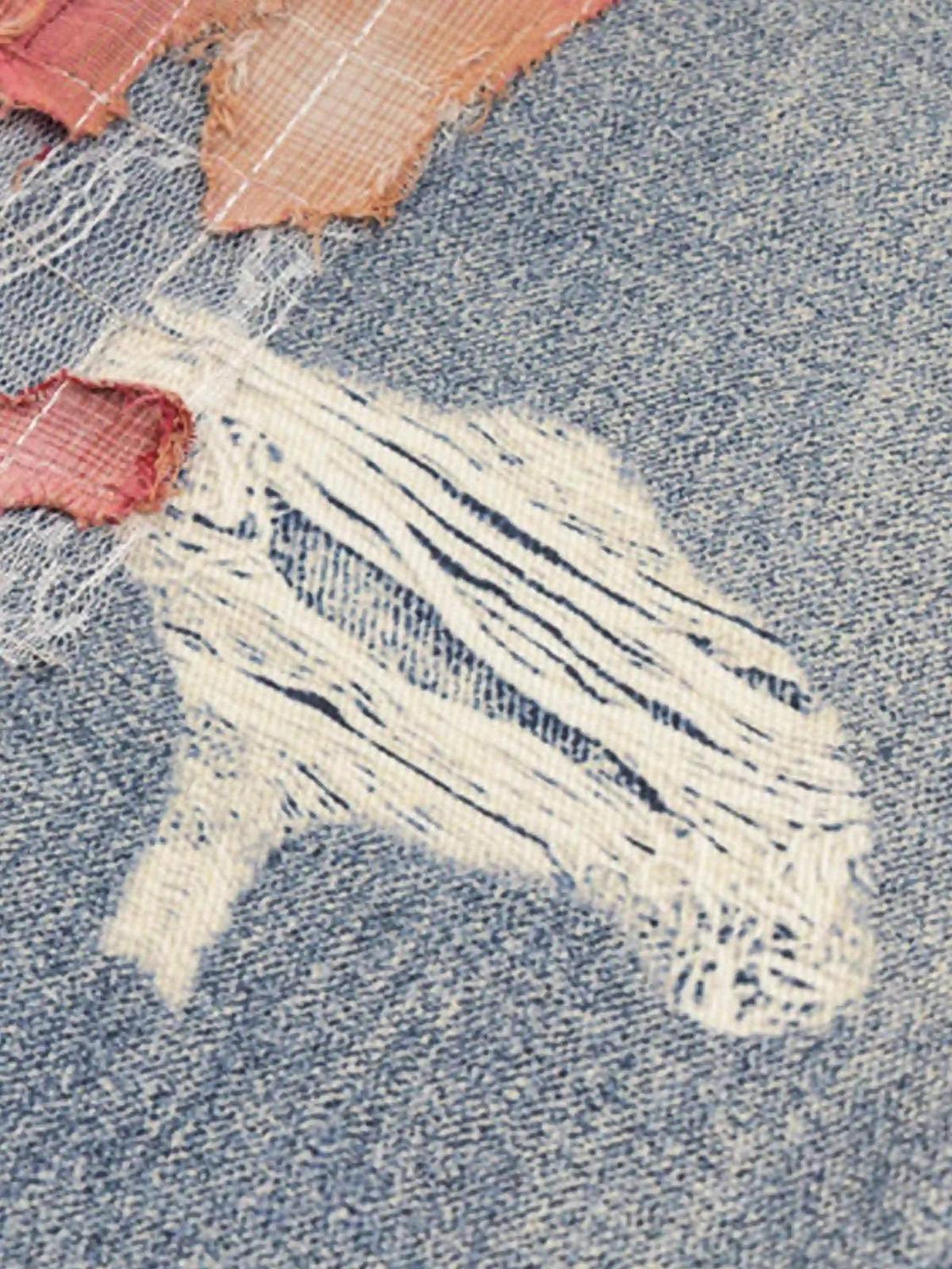 Concert Outfit Retro Patchwork Street Jeans Concert Outfit Retro Patchwork Street Jeans