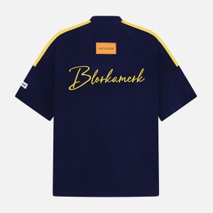 Concert Outfit Retro Patchwork Stripe Short Sleeve T-Shirt