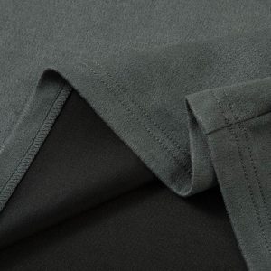 Concert Outfit Retro Quarter Zip Up Suede Embroidered T-Shirt