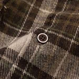 Concert Outfit Retro Ripped Patchwork Long Sleeve Plaid Shirt