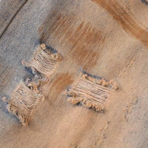 Concert Outfit Retro Ripped Washed Patina Street Hip-Hop Jeans