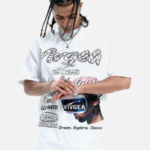 Concert Outfit Retro Sci-Fi Graphic T-Shirt