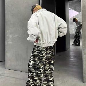 Concert Outfit Retro Stand Collar Casual Jacket