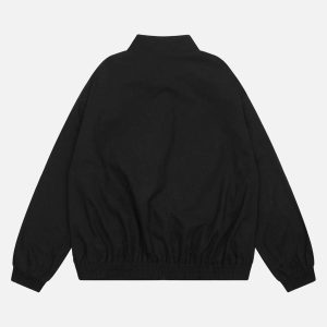 Concert Outfit Retro Stand Collar Casual Jacket