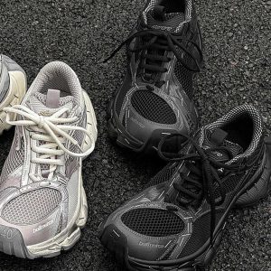 Concert Outfit Retro Stapler Chunky Sneakers