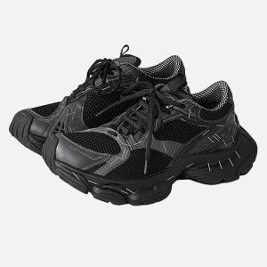 Concert Outfit Retro Stapler Chunky Sneakers