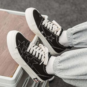Concert Outfit Retro Star Canvas Shoes