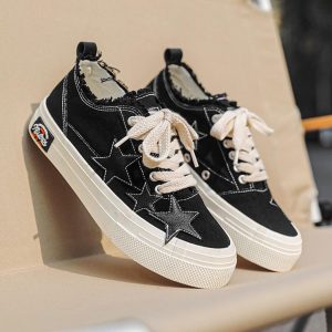 Concert Outfit Retro Star Canvas Shoes