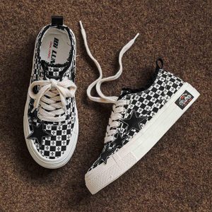 Concert Outfit Retro Star Canvas Shoes