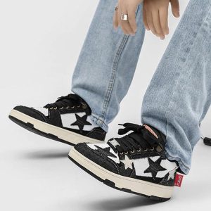 Concert Outfit Retro Star Elements Casual Board Shoes