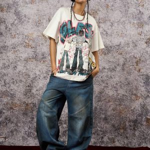 Concert Outfit Retro Street GLESA Graphic T-Shirt