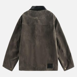 Concert Outfit Retro Suede Detroit Motorcycle Jacket