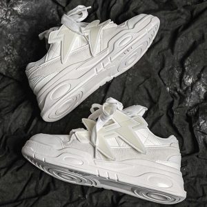 Concert Outfit Retro Thick-Soled Board Shoes