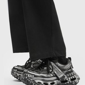 Concert Outfit Retro Tire Sole Chunky Sneakers