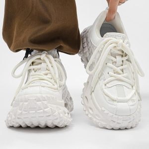 Concert Outfit Retro Tire Sole Chunky Sneakers