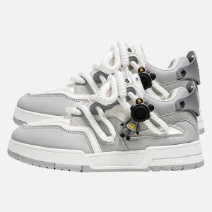 Concert Outfit Retro Twine Dirty Braid Board Shoes