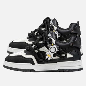 Concert Outfit Retro Twine Dirty Braid Board Shoes