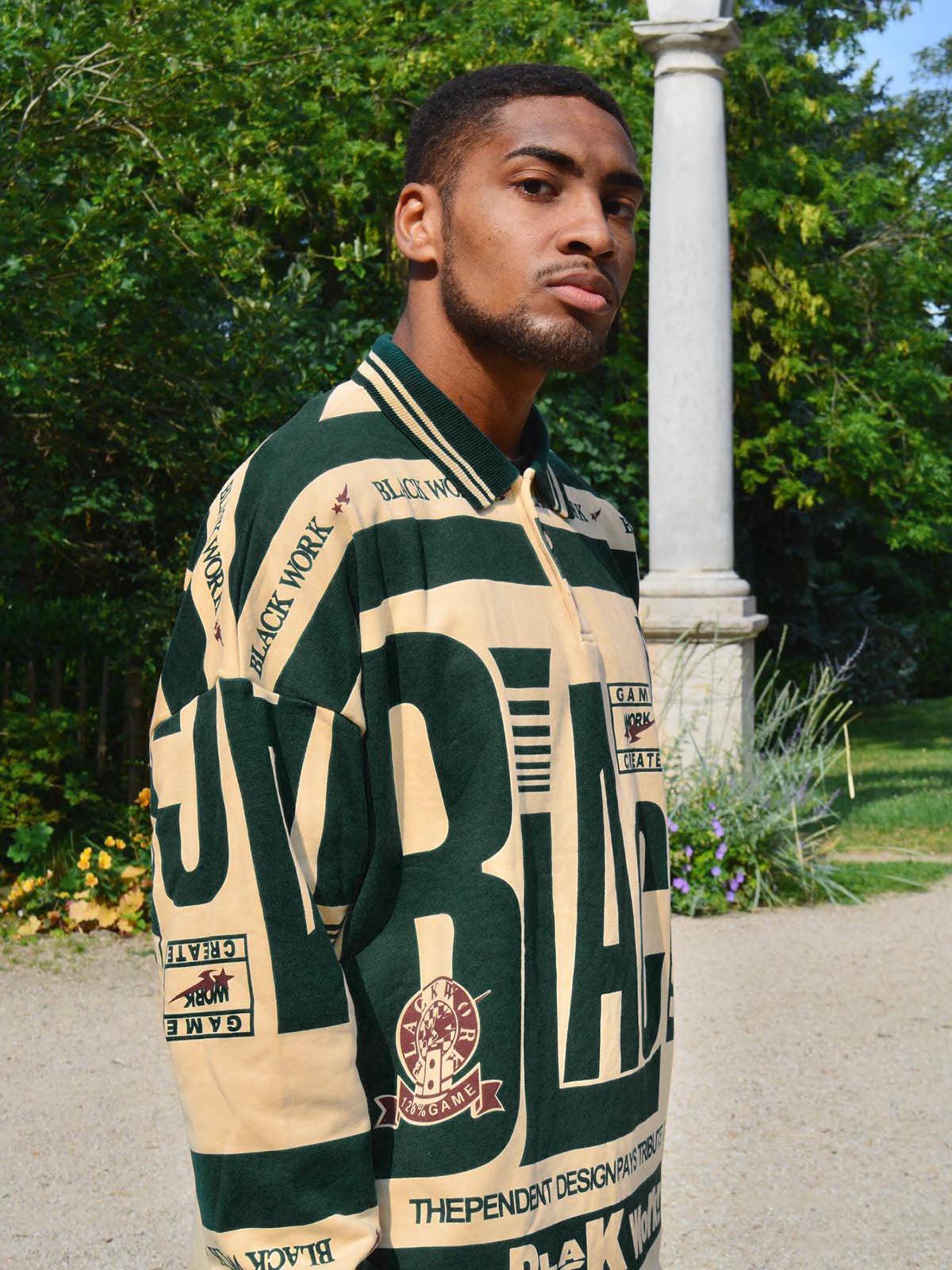 Concert Outfit Retro Typography Polo Tee Concert Outfit Retro Typography Polo Tee