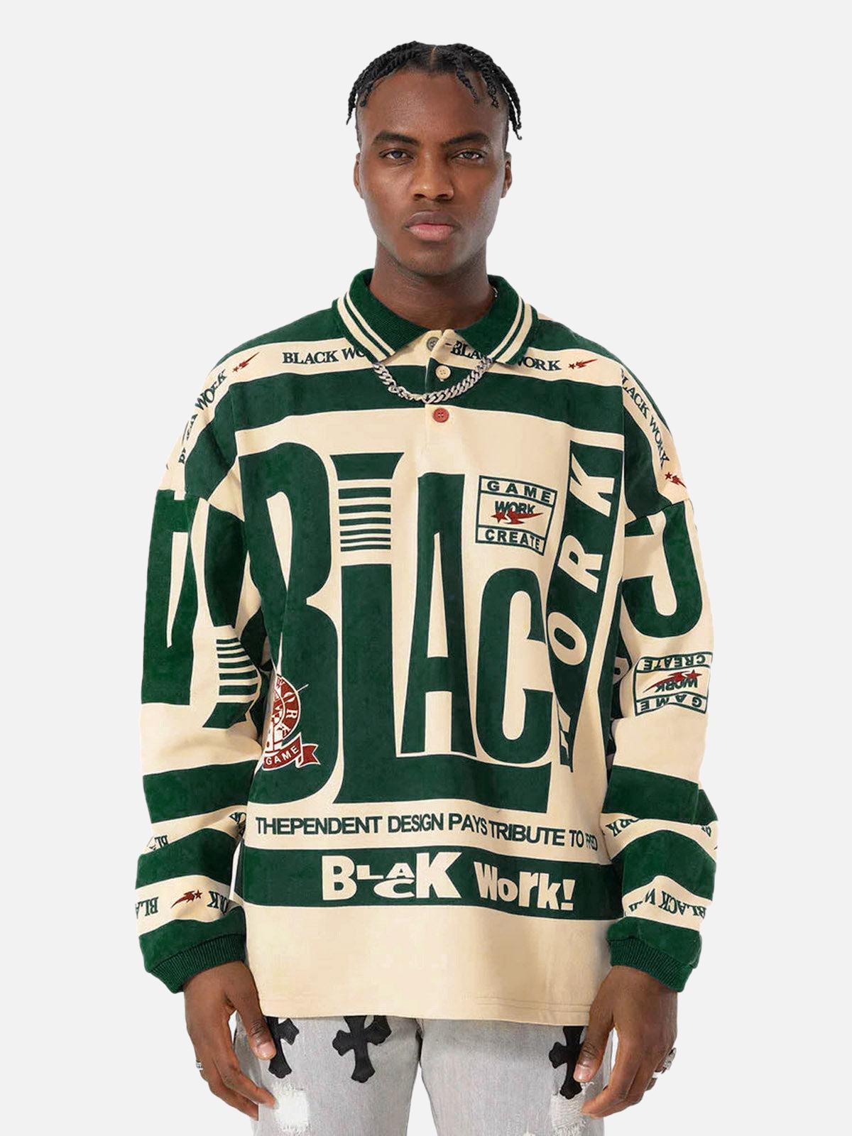 Concert Outfit Retro Typography Polo Tee Concert Outfit Retro Typography Polo Tee