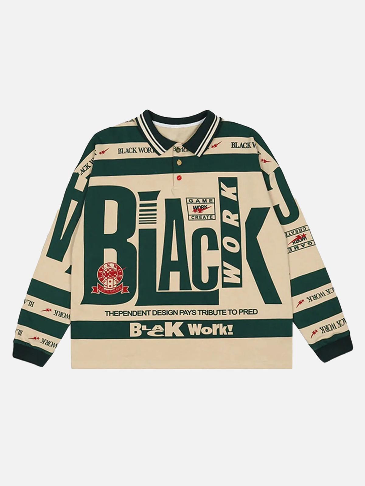 Concert Outfit Retro Typography Polo Tee Concert Outfit Retro Typography Polo Tee