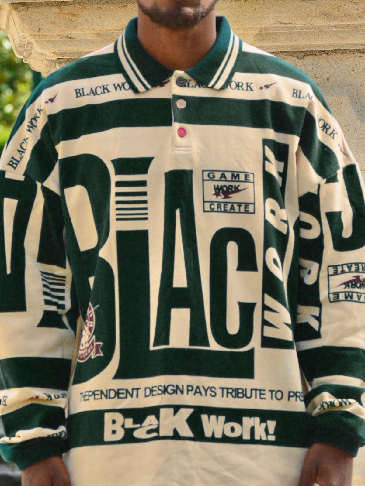 Concert Outfit Retro Typography Polo Tee Concert Outfit Retro Typography Polo Tee