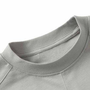 Concert Outfit Retro Washed Deconstruction Functional Pocket T-Shirt