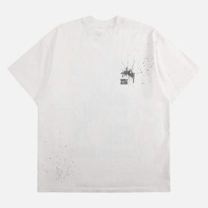 Concert Outfit Retro Washed Printed T-Shirt