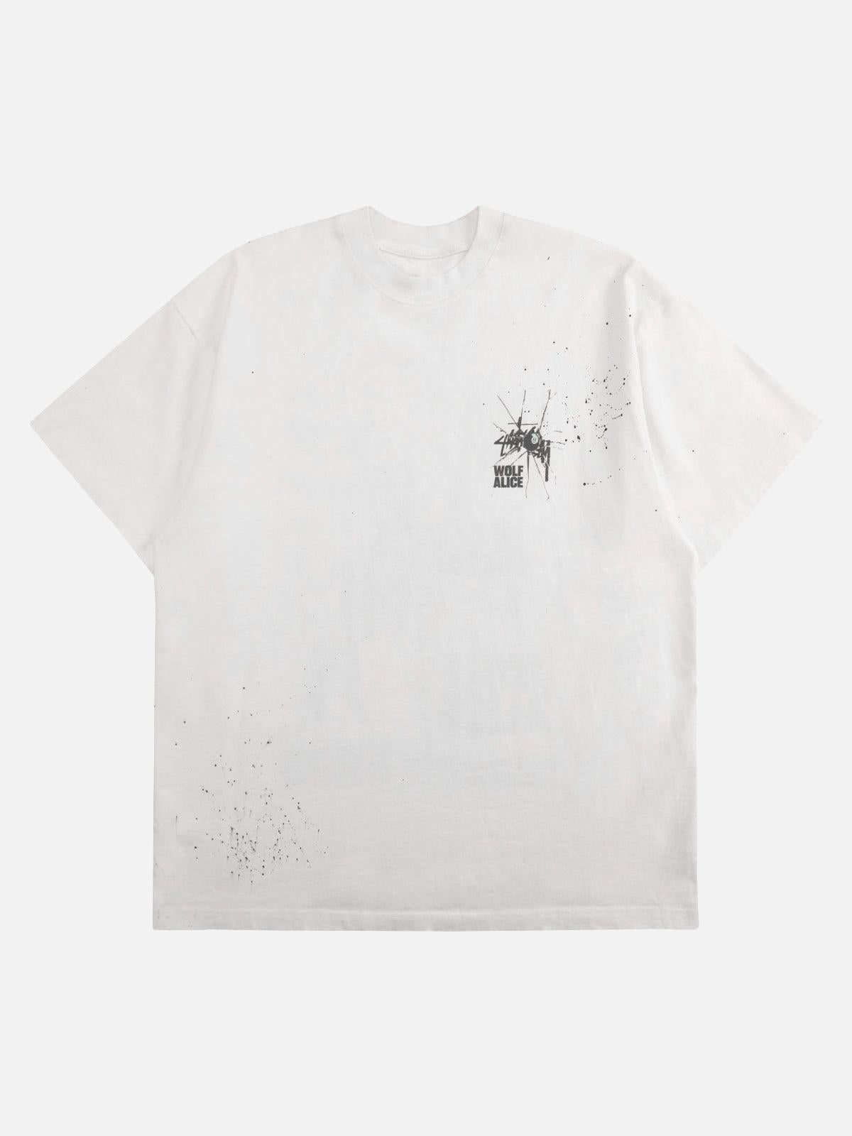 Concert Outfit Retro Washed Printed T-Shirt Concert Outfit Retro Washed Printed T-Shirt